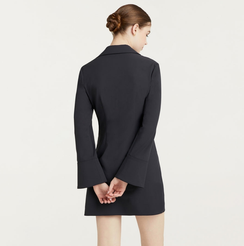 Cinq à Sept Mckenna Dress Women’s Twist-Front Mini Long Sleeve Size 14 - Picture 5 of 6